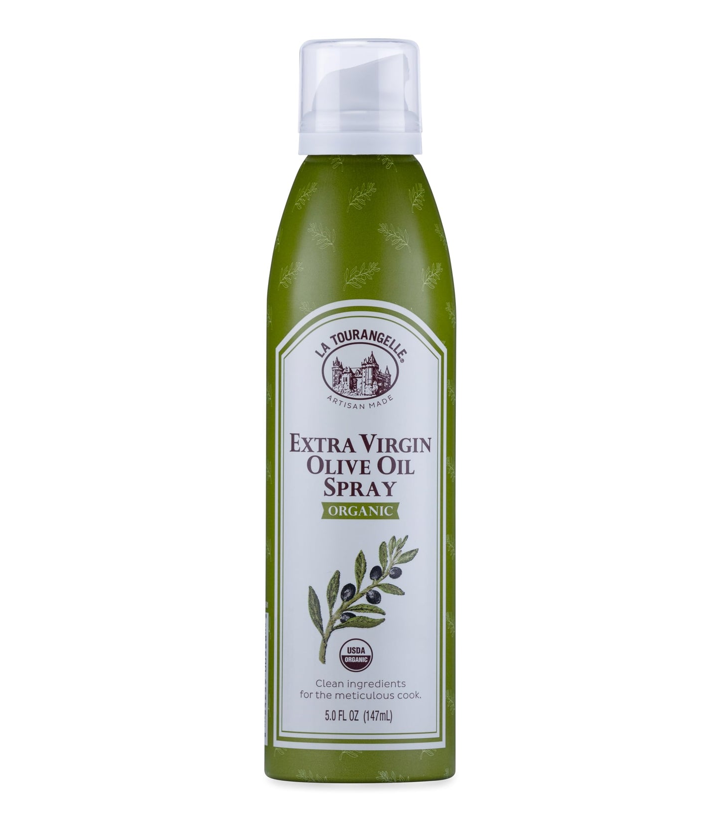 La Tourangelle Extra Virgin Olive Oil Spray, Cold-Pressed Extra Virgin, All-Natural, Artisanal, Great for Cooking, Sauteing, Gri