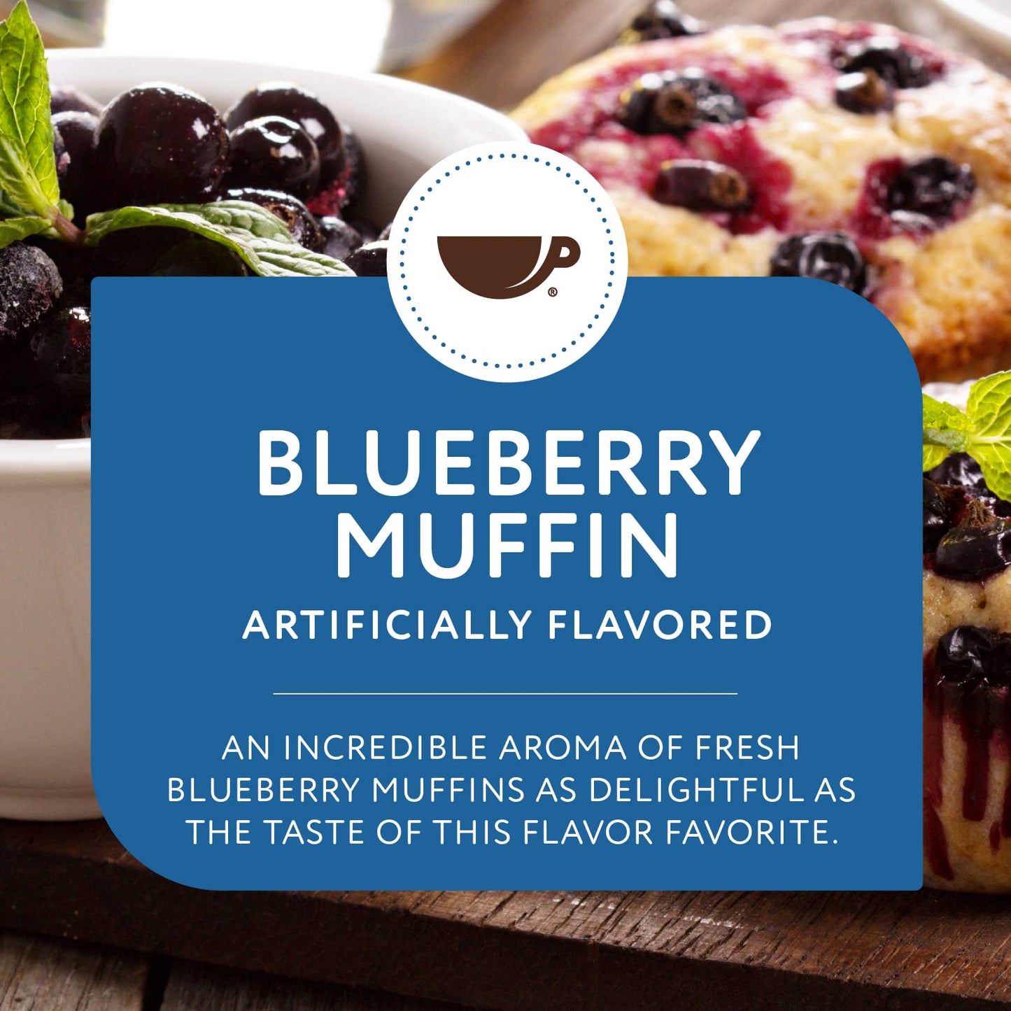 Paramount Roasters Blueberry Muffin Flavored Ground Coffee, Medium Roast, 12 oz
