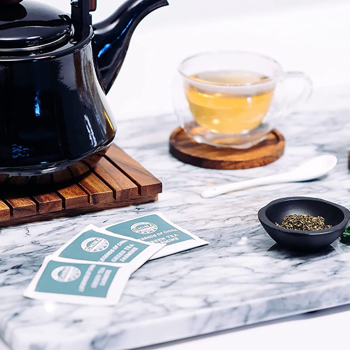 Uncle Lee's Tea Jasmine Green Tea - Authentic Green Tea, Wellness Tea Rich in Polyphenols and Antioxidants for Immunity & Vitali