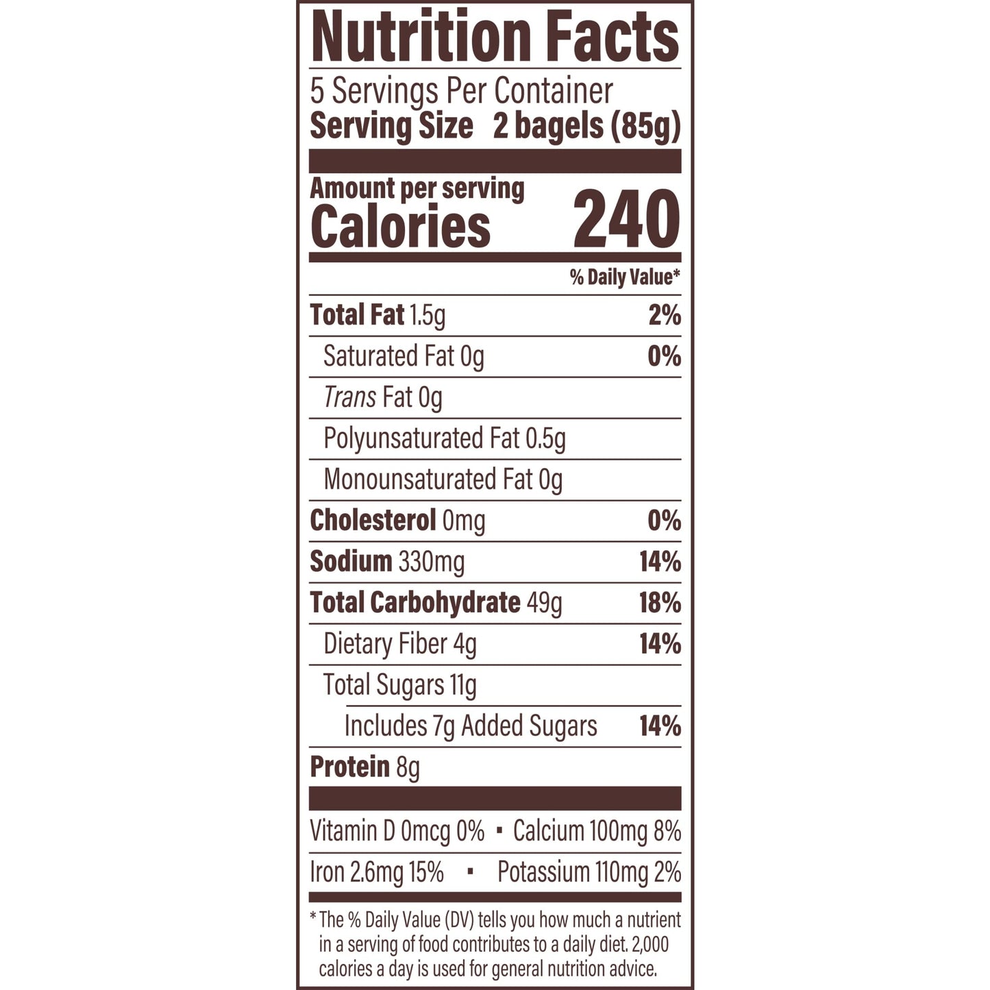 Thomas Cinnamon Raisin Mini Bagels, 10 Pre Sliced Mini Bagels with No High Fructose Corn Syrup, 15 Oz Bag