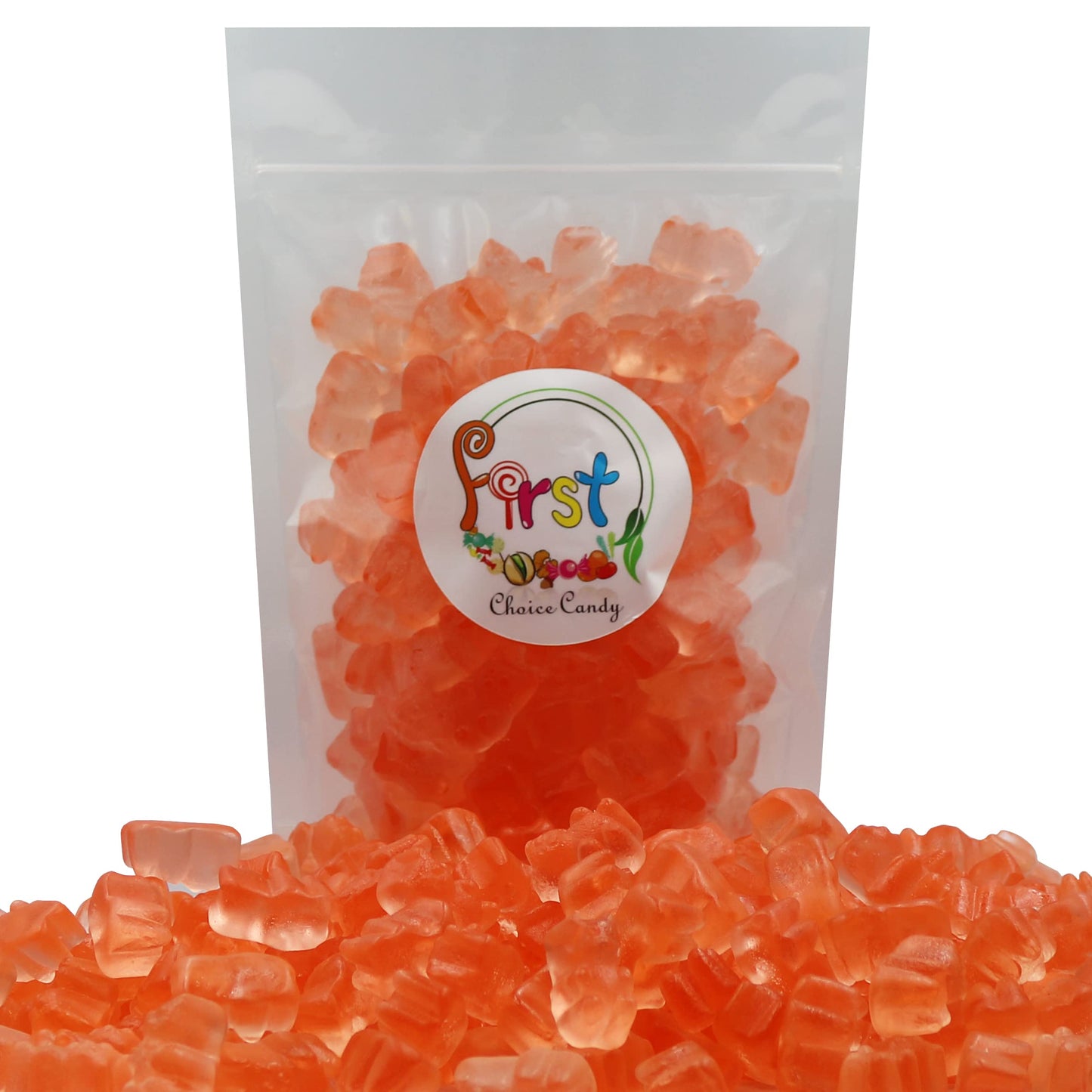 FirstChoiceCandy Gummy Bears (Pink Grapefruit, 1 Pound (Pack of 1))