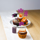 Ephlyn Graduation Cupcake Toppers, 36Pcs Glitter Class of 2025, Purple Graduation Cap & Diploma Picks for Party Decorations