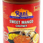 Rani Sweet Mango Chutney (Indian Preserve) 17.6oz (500g) 1.1lbs Glass Jar, Ready to eat, Vegan ~ Gluten Free, All Natural, NON-G