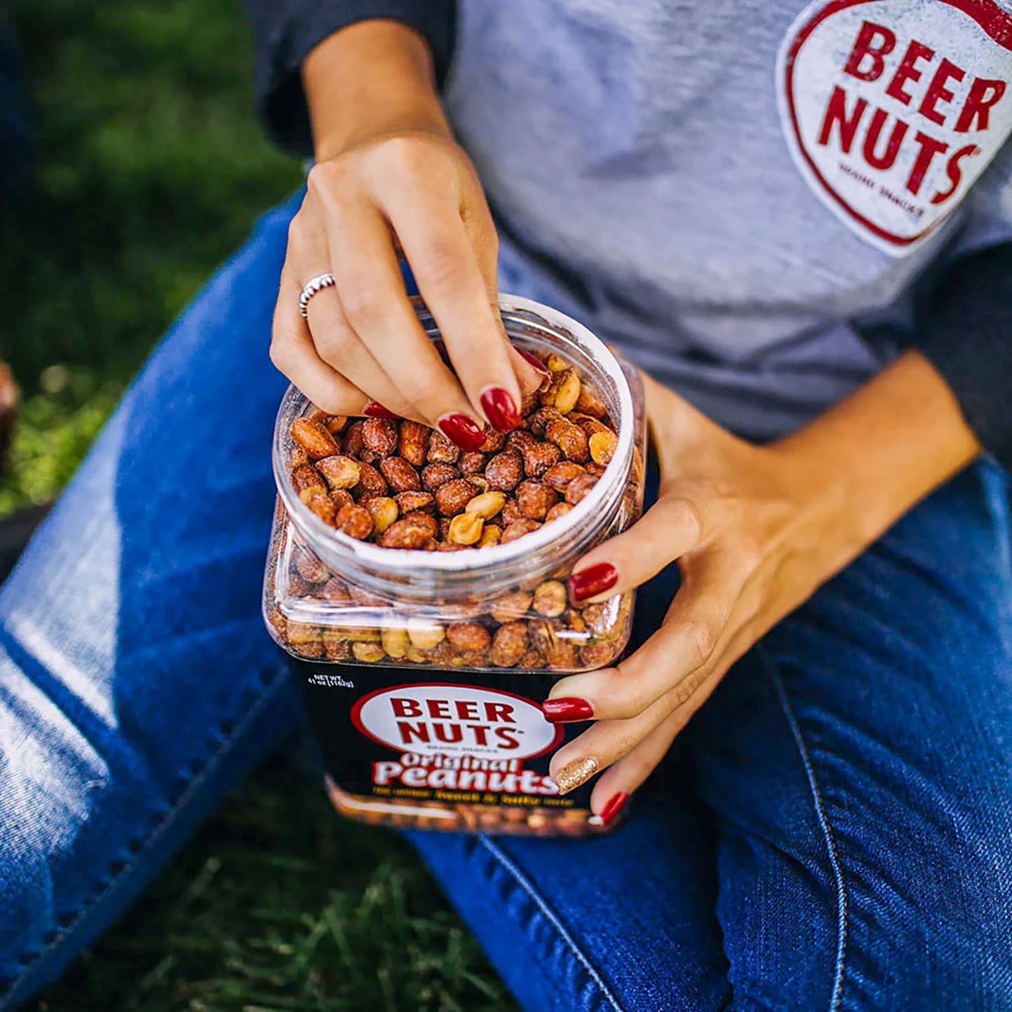 Malt-Inspired Nuts Original Peanuts, Resealable Jar, Sweet And Salty, Gluten-Free, Kosher, Low Sodium Peanut Snacks (19Oz)