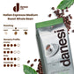 D DANESI CAFFÈ Espresso Coffee Beans - Medium Roast Whole Bean - Decaf - 4.5lb (2.2lb Pack of 2)