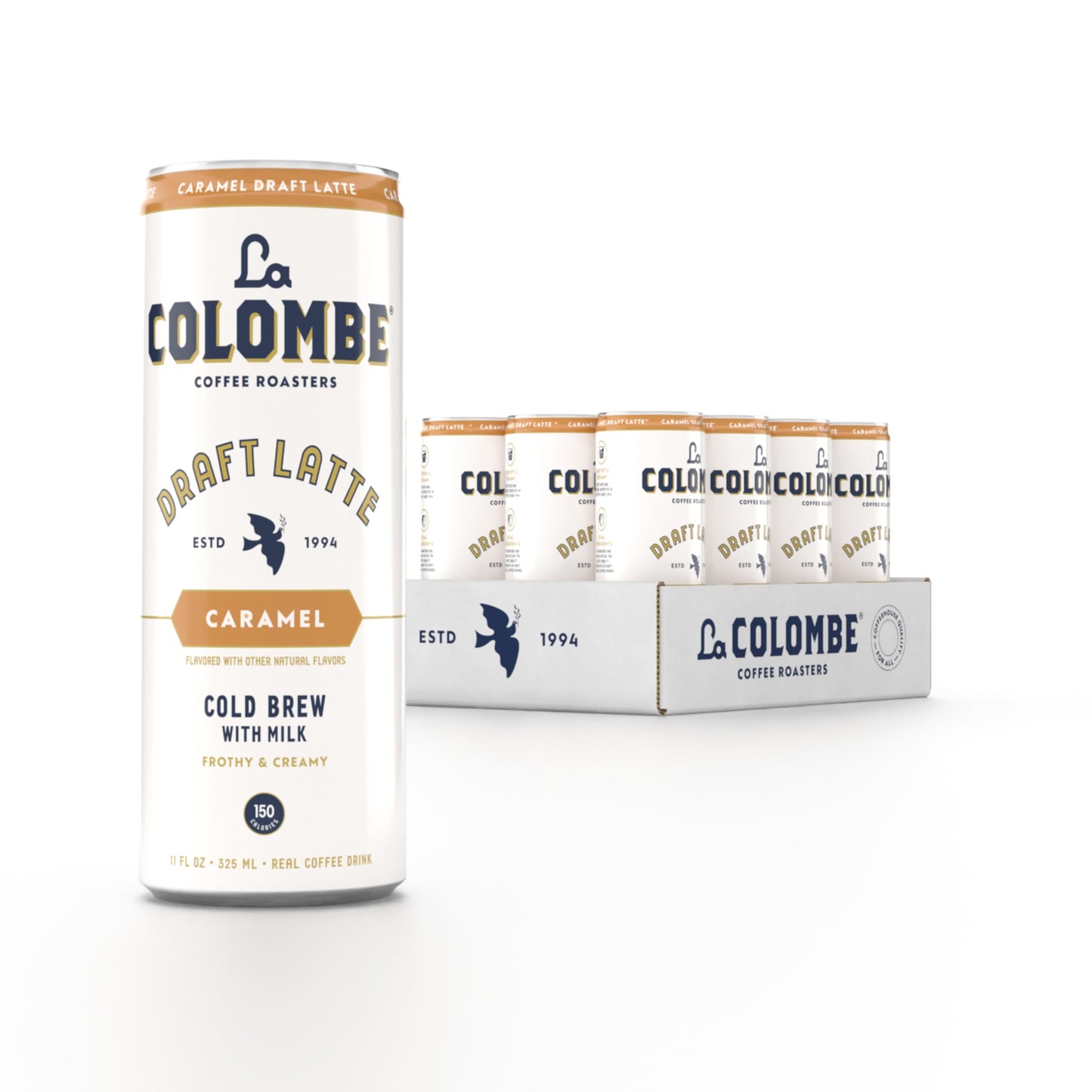 La Colombe Coffee, Caramel Draft Latte, 11 Fl Oz Cans (Pack Of 12), Coffeehouse Quality Cold Brew, Specialty Grade Coffee Beans,