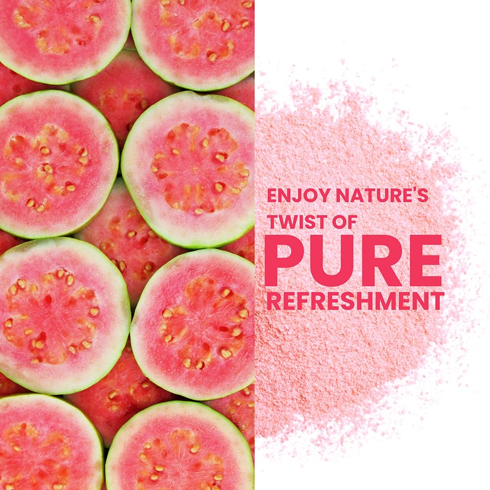 Pink Guava Powder 114 G | Instant Drink Mix Guava Powder For Juice, Cake | Gluten-Free, Natural, No Preservatives