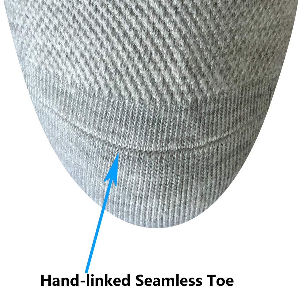 Well Knitting Diabetic Socks For Men & Women Non-Binding Top Crew Socks Quarter Socks 4 Pairs (White, Xl)