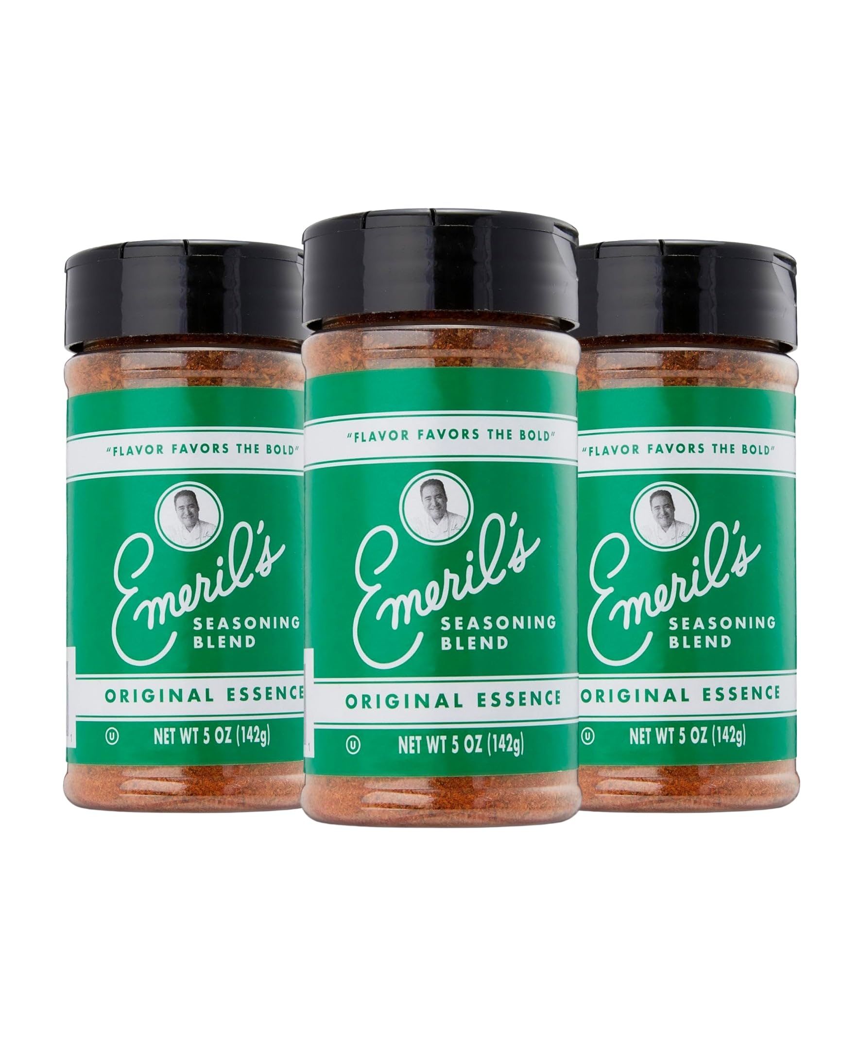 Emeril Lagasse 5 Oz  3-Pack and 6-Pack Seasoning Blend: Original Essence  Cajun  Blackened  Chicken Rub  Steak Rub and Rib Rub Best Seasonings and Spices for Cooking (Original Essence - 3PK)