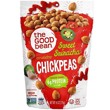 The Good Bean Crunchy Chickpeas Snacks, Sweet Sriracha , 6 Ounce