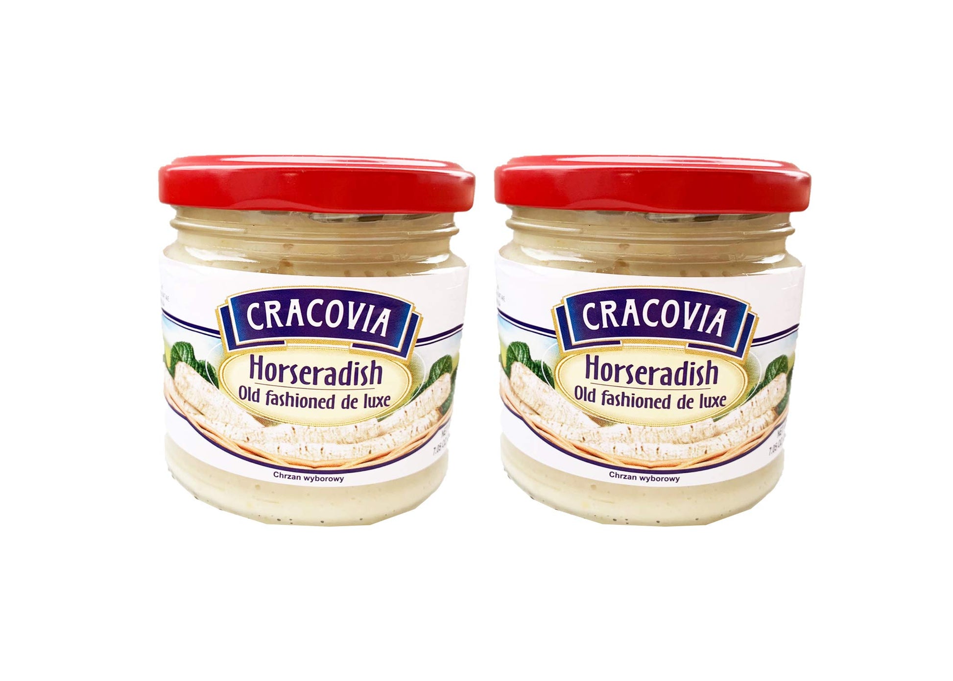CRACOVIA OLD FASHIONED DE LUXE HORSERADISH (chrzan wyborowy) 2 PACK x 200 g (7.05 oz)