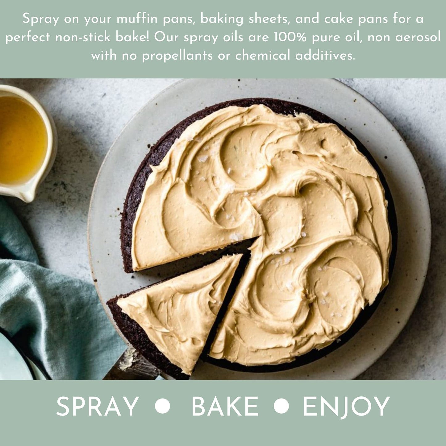 La Tourangelle, All Purpose Baking Spray, Gluten-Free, Non-Stick, Chemical Free And Propellant Free, Expeller-Pressed Cooking Sp