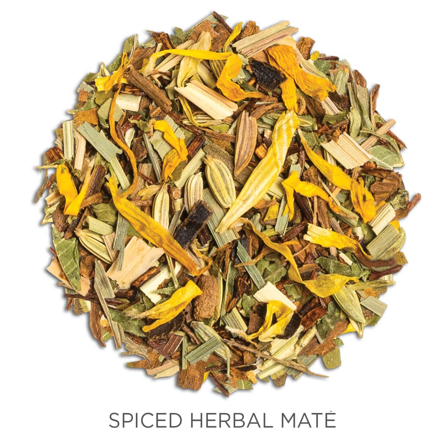 Tea Forte Spiced Herbal Maté Organic Loose Leaf Tea Canister, Caffeinated, Makes 35-50 Cups