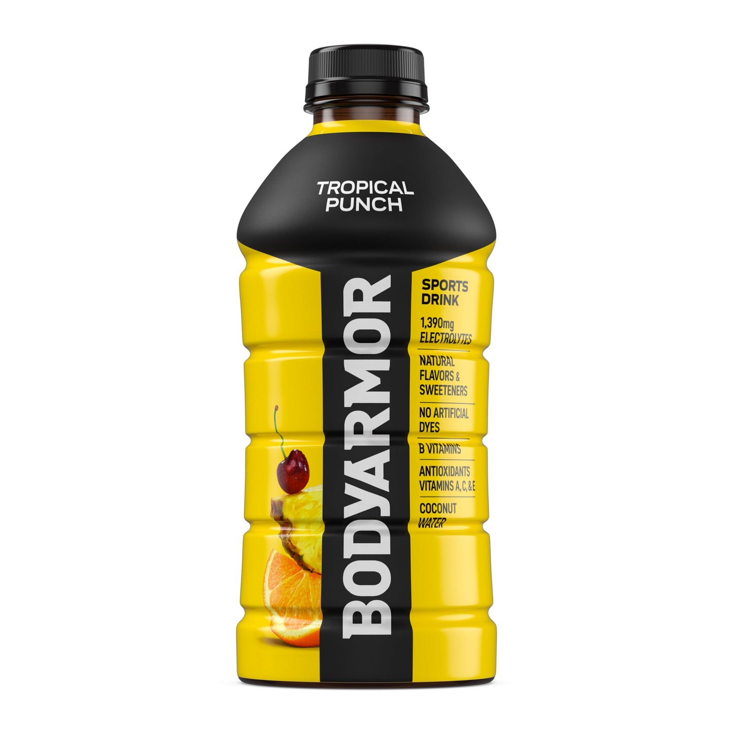 BODYprotective covering Sports Drink  Tropical Punch  Electrolyte Drink Hydration  28 Fl Oz Bottles (15 Pack)  Flavored Coconut Water with B Vitamins & Antioxidants