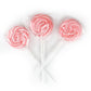 Pink Lollipops, 24 Pack, Pink Swirl Lollipops Individually Wrapped, Pink Lollipop Suckers Bulk, The Hampton Popcorn & Candy Comp