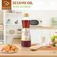 Soeos Sesame Oil, Toasted Sesame Seed Oil, 16.9 Fl Oz (500 Ml), Nutty Flavor, Perfect For Asian Food, Noodles, Soup, Baking, And