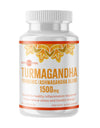 Turmagandha Turmeric Ashwagandha Root Blend Supplement - 1500mg, Non-GMO, Vegetarian, 90 Capsules, Orange