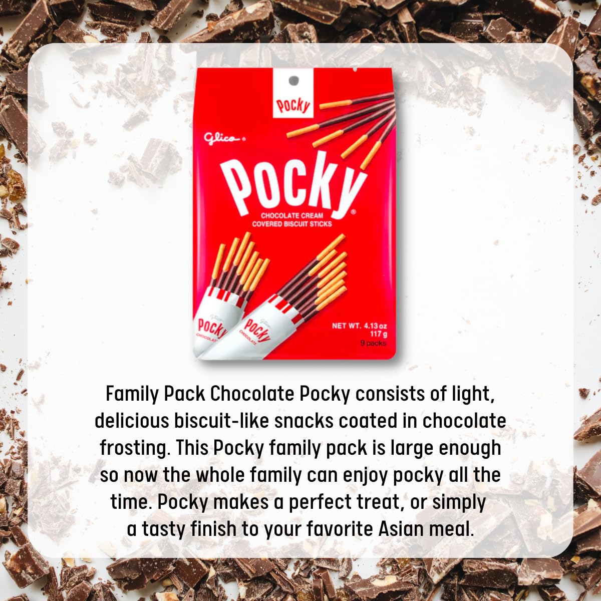 UNHAS ASIAN SNACK BOX Pocky Sticks Family Pack, Chocolate & Strawberry Cream, 9 Count (Pack of 2), Red Pink