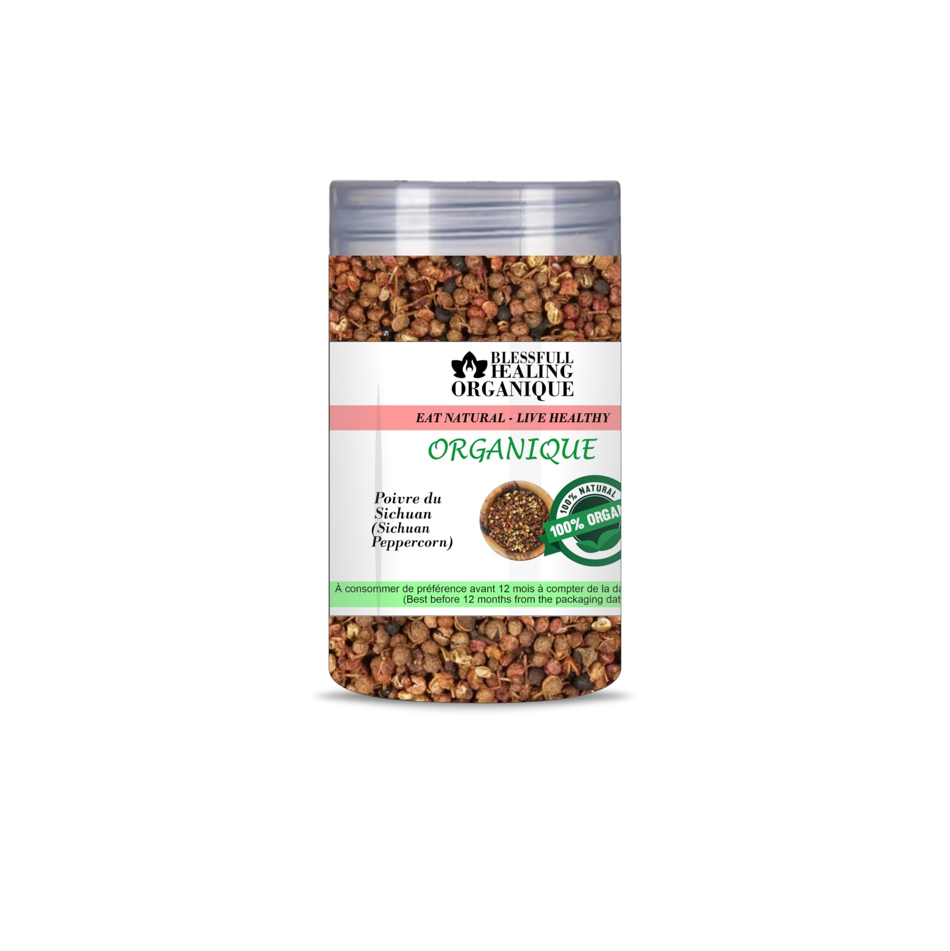Blessfull Healing Organic Sichuan Peppercorn (Chinese Prickly Ash) 100 Gram