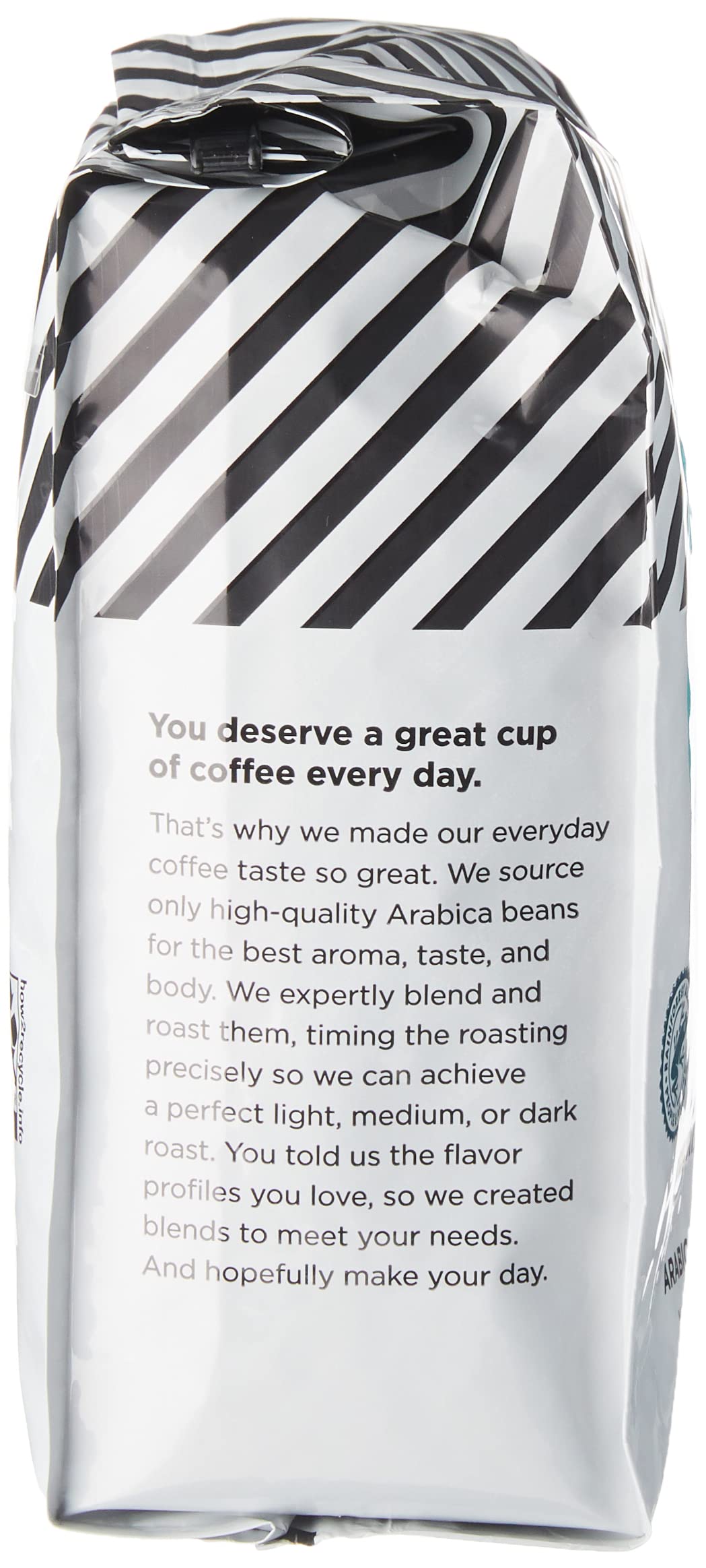 Amazonfresh Dark Roast Whole Bean Coffee, 12 Ounce