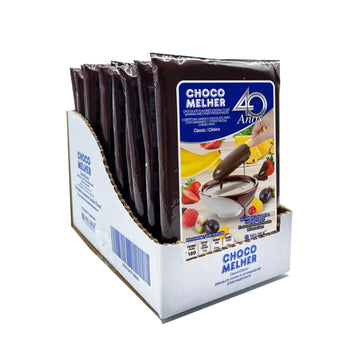 CHOCOMELHER Clasico - 12 Pack Milk Chocolate Flavored Coating for Chocobananos - Best to Cover Frozen Bananas & Strawberries - T