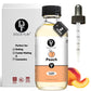 Dolce Flav Peach Extract, 2 Oz Oil-Soluble Flavoring for Baking & Desserts, Kosher, Sugar-Free, Includes Measured Dropper