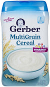 Gerber 2Nd Foods Cereal For Baby Grain & Grow Cereal, Multigrain, Made With Whole Grains & Essential Nutrients, Non-Gmo Baby Cer