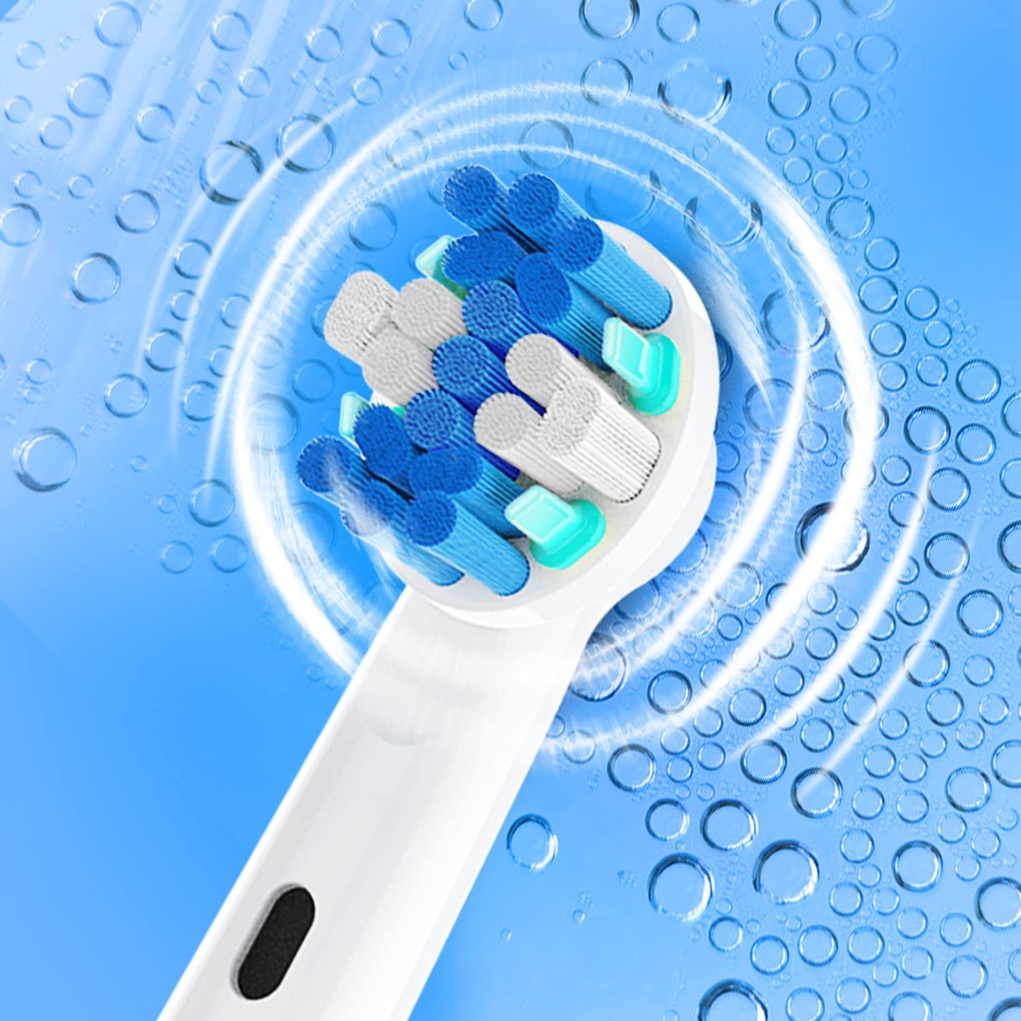 Replacement Toothbrush Heads Fit For Braun Electric Toothbrushes, 8Pcs, Round Brush Head For Flossaction, Repuesto For Oral B Ty