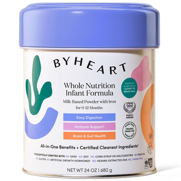 ByHeart Infant Formula Powder for Infants 0-12 Months, Made With Organic Whole Milk, Clean Label Project Certified, Closest-to-B