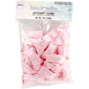 One Pack Of 50 Piece It'S A Girl Buttermints, 7 Ounce