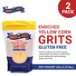 Dixie Lily Yellow Grits - 2 x 20 oz Packs with Recipe Card, Corn Grits, Gluten-Free