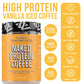 Naked Nutrition Vanilla Latte Protein Coffee - Instant Protein Shake, 17 Servings, Keto Friendly, Gluten Free