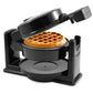 High-Standard Gourmet Ewm460 Nonstick Rotating Flip Belgian Waffle Maker, 1.25-Inch Thick Waffles, Hash Browns, Keto, Snacks, Sandwich, Eggs, Easy To Clean, Black, 5 Inch