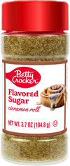 Betty Crocker Cinnamon Roll Flavored Sugar - Sweet Finishing Sugar Topping for Baking, Coffee, and Desserts, 3.7 oz