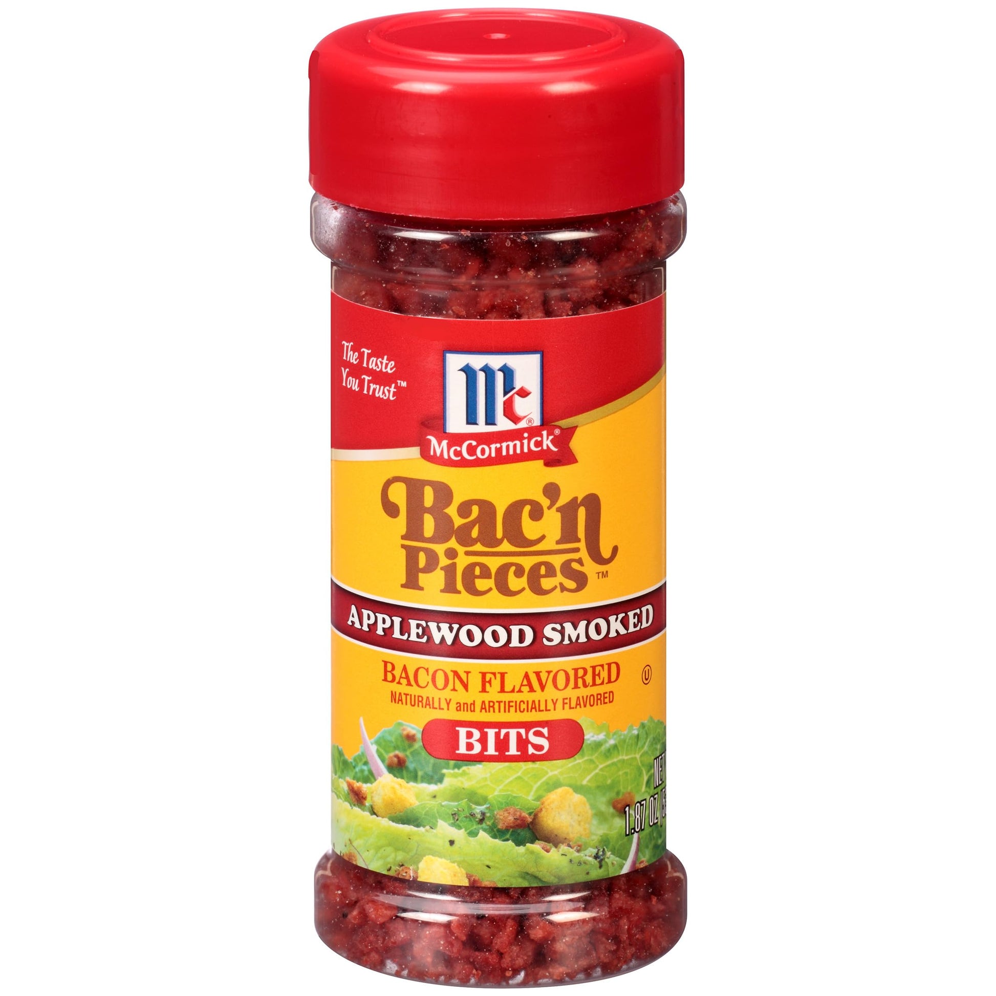 McCormick Bacn Pieces Bacon Flavored Bits, Applewood Smoked, 1.87 oz (Pack of 12)