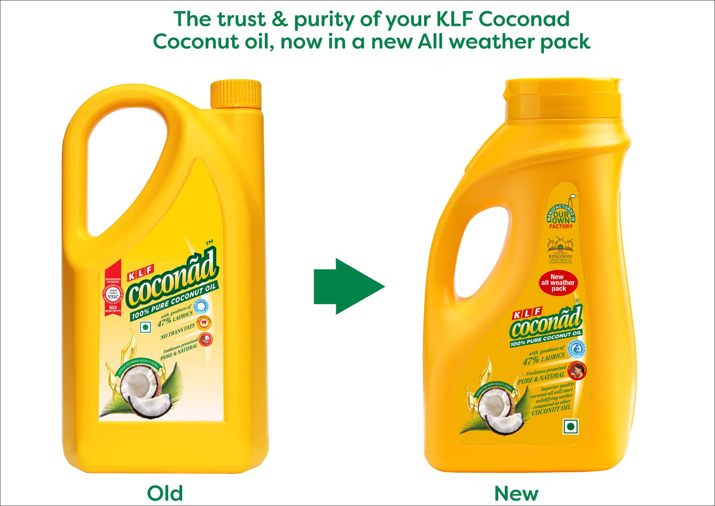 Klf Coconad Coconut Oil 1 Liter Jar