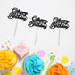 24Pcs Happy Birthday Cupcake Toppers Glitter Birthday Cupcake Food Picks For Celebrating Happy Birthday Party Cake Decorations S