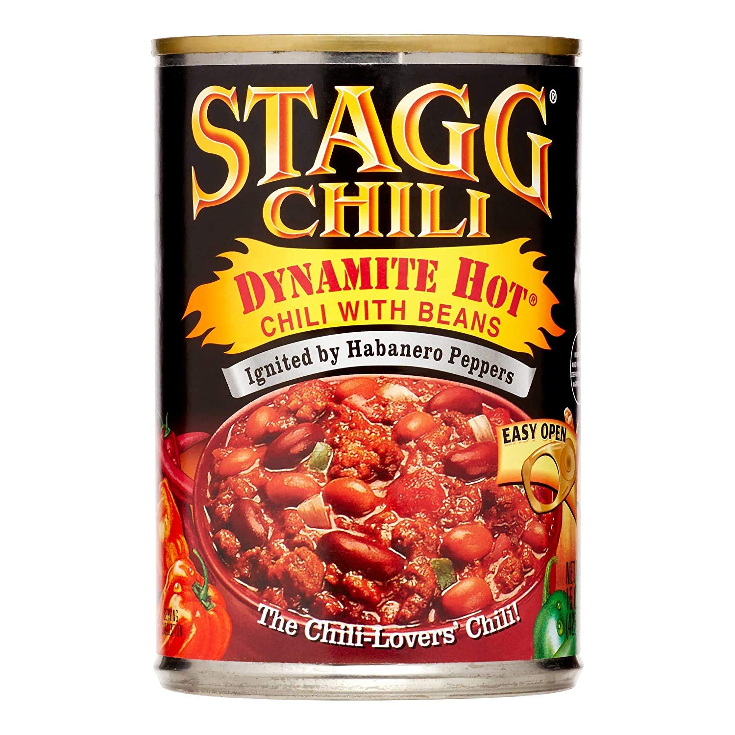 Stagg Dynamite Hot Chili With Beans  Canned Chili  15 Oz