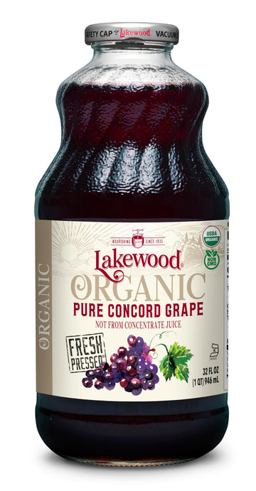 Lakewood Organic Pure Concord Grape Juice, 32 Oz