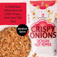 Mekhala Sichuan Hot Pepper Crispy Onions - Salad Toppings Crunchy Fried Onions For All-Purpose Seasoning Like Keto, Ramen Toppin
