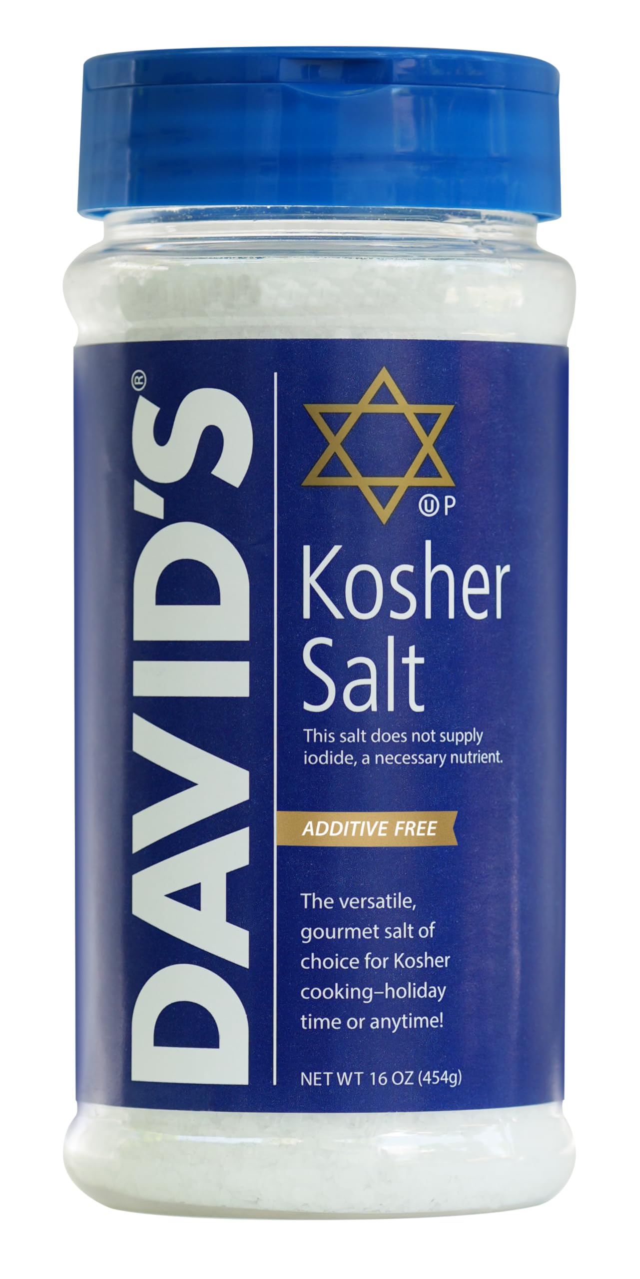 Davids Kosher Salt 16 oz each (1 Item Per Order)