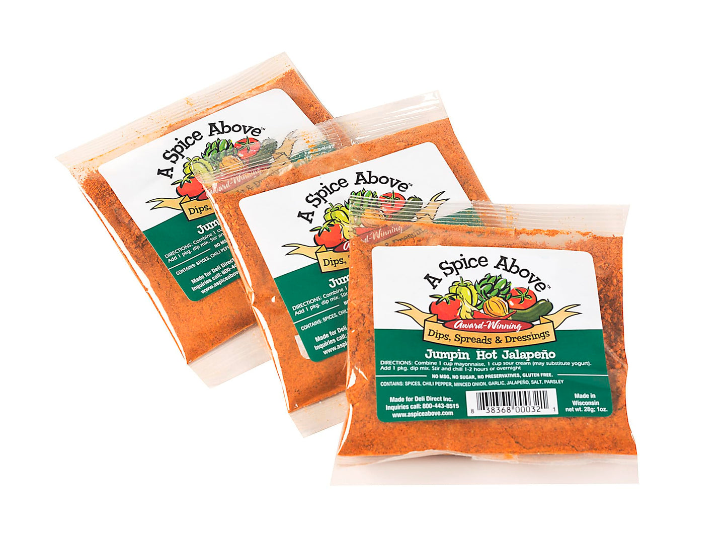 A Spice Above Dip Mix - Jalapeno | Refreshing & Creamy Cucumber Herb Dip | Perfect for Easy Cooking, Dips, Spreads & Recipes | A