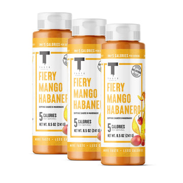 Taste Flavor Co. Grilling, Dipping Sauce and Marinade, Great Tasting, Low-Calorie Sauces, Keto Friendly, No Oils (3 Pack, Fiery 