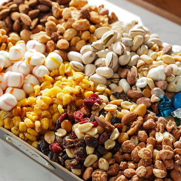 Broadway Basketeers Sympathy Nuts Gift Basket - Assorted Gourmet Nuts & Trail Mixes, Large Bereavement Care Package for Men & Women