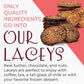 Laceys Gourmet Cookies | Light and Crispy Delicious Cookies | Handcrafted by Desserts On Us (8 Ounce Tub, Almond & Dark Chocolat