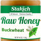 Stakich Buckwheat Antioxidant Raw Honey - Pure, Unprocessed, Unheated, Kosher (40 Ounce)