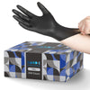 Hand-E Touch Black Nitrile Disposable Gloves Small, 200 Count - Bbq, Tattoo, Hair Dye, Cooking, Mechanic Gloves - Powder And Lat