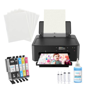 Icinginks Latest Cake Topper Image Printer Package  25 Wafer Papers  12 Sugar Sheets  Set of project pieces  Printhead Flush Cleaning Kit Pro Bundle System