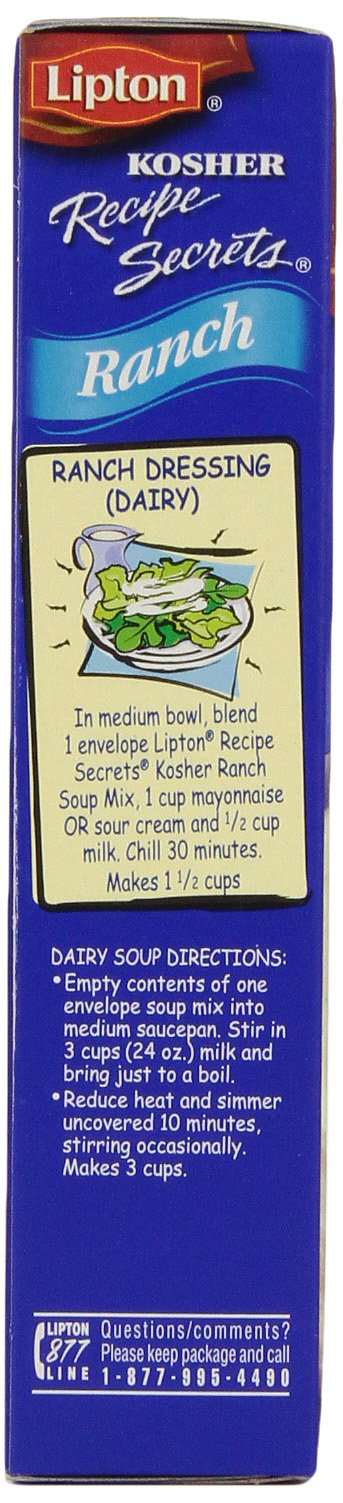 Lipton Recipe Secrets, Ranch Soup & Dip Mix, 2.4 Ounce (Pack of 12)