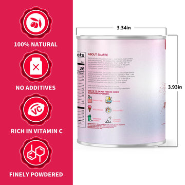 Raspberry Powder, Freeze Dried Raspberry Powder, Natural, No Sugar & Additives, 160G/5.64Oz, Freeze Dried Fruit Powder For Bakin